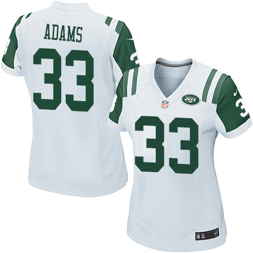 Nike Jets #33 Jamal Adams White Women's Stitched NFL Elite Jersey Nike Jets #33 Jamal Adams White Women's Stitched NFL Elite Jersey