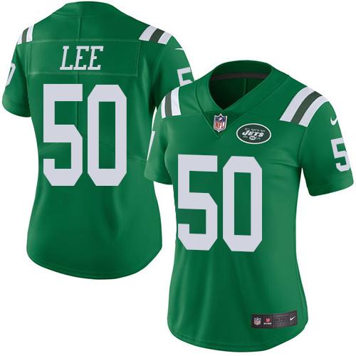 Nike Jets #50 Darron Lee Green Women's Stitched NFL Limited Rush Jersey Nike Jets #50 Darron Lee Green Women's Stitched NFL Limited Rush Jersey