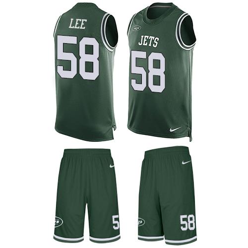Nike Jets #58 Darron Lee Green Team Color Men's Stitched NFL Limited Tank Top Suit Jersey Nike Jets #58 Darron Lee Green Team Color Men's Stitched NFL Limited Tank Top Suit Jersey