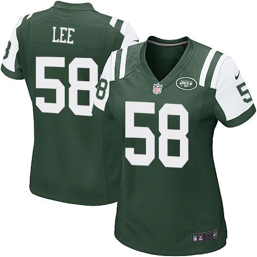 Nike Jets #58 Darron Lee Green Team Color Women's Stitched NFL Elite Jersey Nike Jets #58 Darron Lee Green Team Color Women's Stitched NFL Elite Jersey
