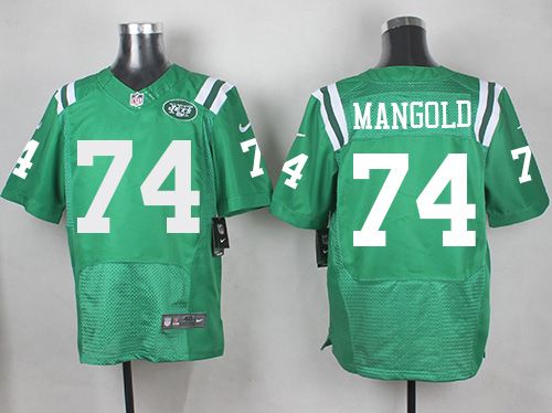 Nike Jets #74 Nick Mangold Green Men's Stitched NFL Elite Rush Jersey Nike Jets #74 Nick Mangold Green Men's Stitched NFL Elite Rush Jersey