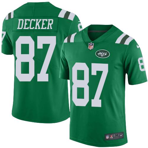 Nike Jets #87 Eric Decker Green Youth Stitched NFL Elite Rush Jersey Nike Jets #87 Eric Decker Green Youth Stitched NFL Elite Rush Jersey