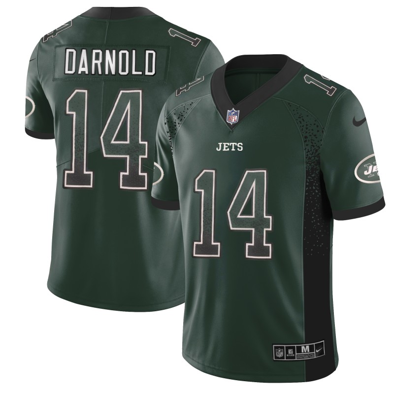Nike Jets 14 Sam Darnold Green Drift Fashion Limited Jersey Nike Jets 14 Sam Darnold Green Drift Fashion Limited Jersey