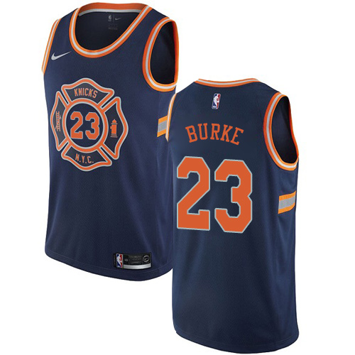 Nike Knicks #23 Trey Burke Navy NBA Swingman City Edition Jersey Nike Knicks #23 Trey Burke Navy NBA Swingman City Edition Jersey