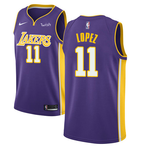 Nike Lakers #11 Brook Lopez Purple NBA Swingman Statement Edition Jersey Nike Lakers #11 Brook Lopez Purple NBA Swingman Statement Edition Jersey