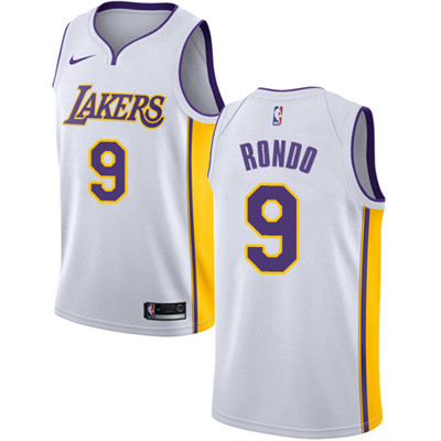 Nike Lakers #9 Rajon Rondo White Women's NBA Swingman Association Edition Jersey Nike Lakers #9 Rajon Rondo White Women's NBA Swingman Association Edition Jersey