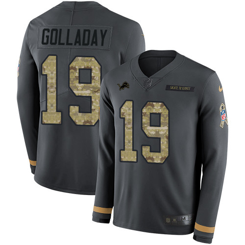 Nike Lions #19 Kenny Golladay Anthracite Salute to Service Youth Nike Lions #19 Kenny Golladay Anthracite Salute to Service Youth