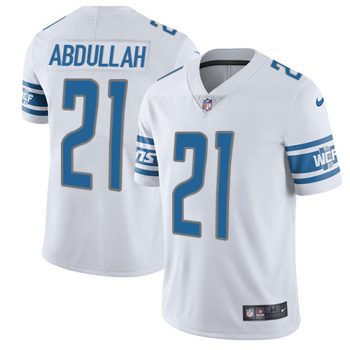 Nike Lions #21 Ameer Abdullah White Men's Stitched NFL Limited Jersey Nike Lions #21 Ameer Abdullah White Men's Stitched NFL Limited Jersey