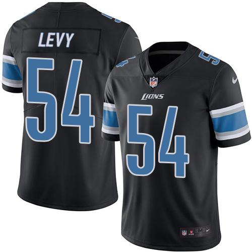 Nike Lions #54 DeAndre Levy Black Men's Stitched NFL Limited Rush Jersey Nike Lions #54 DeAndre Levy Black Men's Stitched NFL Limited Rush Jersey