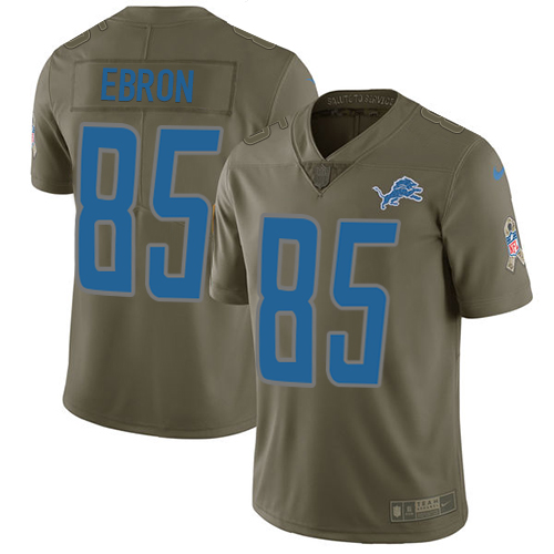 Nike Lions #85 Eric Ebron Olive Youth Stitched NFL Limited 2017 Salute to Service Jersey Nike Lions #85 Eric Ebron Olive Youth Stitched NFL Limited 2017 Salute to Service Jersey