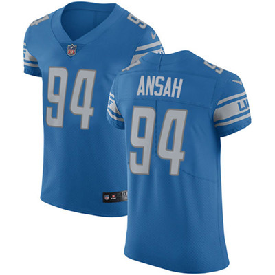 Nike Lions #94 Ziggy Ansah Blue Team Color Men's Stitched NFL Vapor Untouchable Elite Jersey Nike Lions #94 Ziggy Ansah Blue Team Color Men's Stitched NFL Vapor Untouchable Elite Jersey
