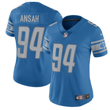 Nike Lions #94 Ziggy Ansah Light Blue Team Color Women's Stitched NFL Limited Jersey Nike Lions #94 Ziggy Ansah Light Blue Team Color Women's Stitched NFL Limited Jersey