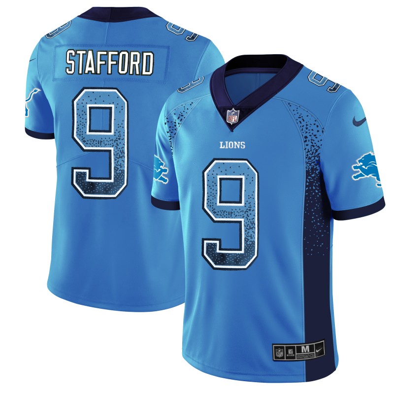 Nike Lions 9 Matthew Stafford Royal Drift Fashion Limited Jersey Nike Lions 9 Matthew Stafford Royal Drift Fashion Limited Jersey