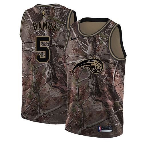 Nike Magic #5 Mohamed Bamba Camo NBA Swingman Realtree Collection Jersey