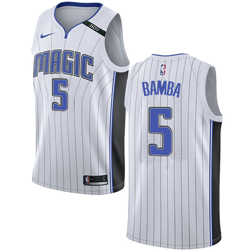 Nike Magic #5 Mohamed Bamba White NBA Swingman Association Edition Jersey Nike Magic #5 Mohamed Bamba White NBA Swingman Association Edition Jersey