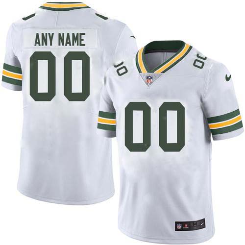 Nike Men's Green Bay Packers Customized White Limited Rush Jersey Nike Men's Green Bay Packers Customized White Limited Rush Jersey