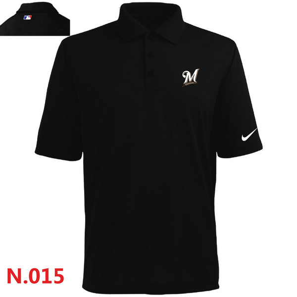 Nike Miami Marlins Men's Black Polo Shirt