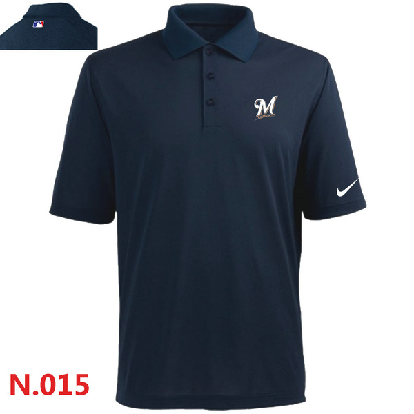 Nike Miami Marlins Men's Navy Blue Polo Shirt