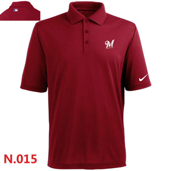 Nike Miami Marlins Men's Red Polo Shirt
