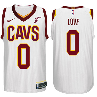 Nike NBA Cleveland Cavaliers #0 Kevin Love Jersey 2017 18 New Season White Jersey
