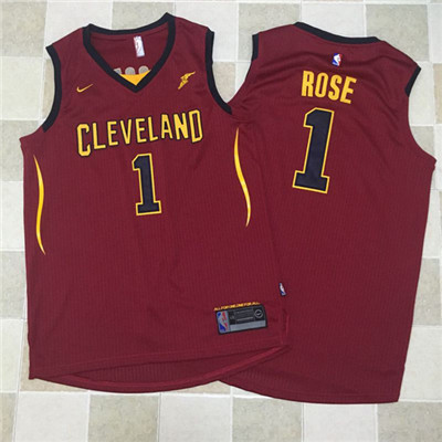 Nike NBA Cleveland Cavaliers #1 Derrick Rose Jersey 2017 18 New Season Wine Red Jersey Nike NBA Cleveland Cavaliers #1 Derrick Rose Jersey 2017 18 New Season Wine Red Jersey