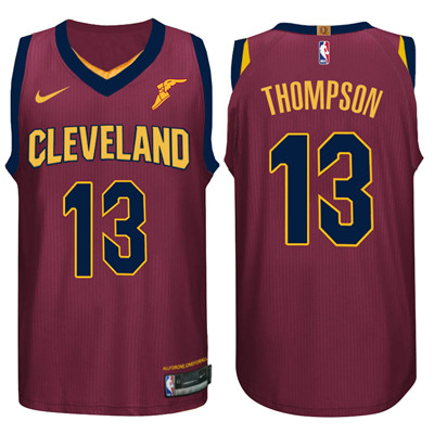 Nike NBA Cleveland Cavaliers #13 Tristan Thompson Jersey 2017 18 New Season Wine Red Jersey
