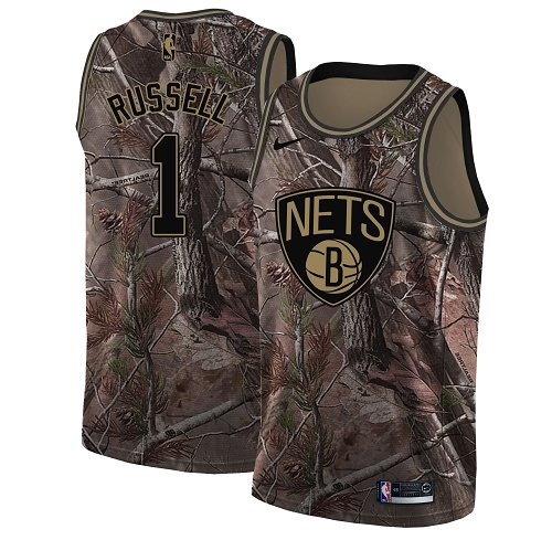 Nike Nets #1 D'Angelo Russell Camo NBA Swingman Realtree Collection Jersey Nike Nets #1 D'Angelo Russell Camo NBA Swingman Realtree Collection Jersey