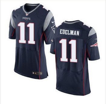 Nike New England Patriots #11 Julian Edelman Navy Blue Team Color Men's Stitched NFL New Limite Jersey
