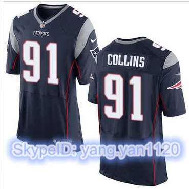 Nike New England Patriots #91 Jamie Collins Navy Blue Team Color Men's Stitched NFL New Elite Jersey
