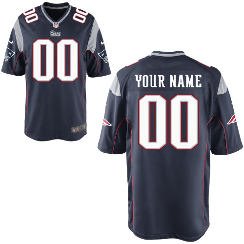 Nike New England Patriots Customized Game Dark Blue Jerseys Nike New England Patriots Customized Game Dark Blue Jerseys