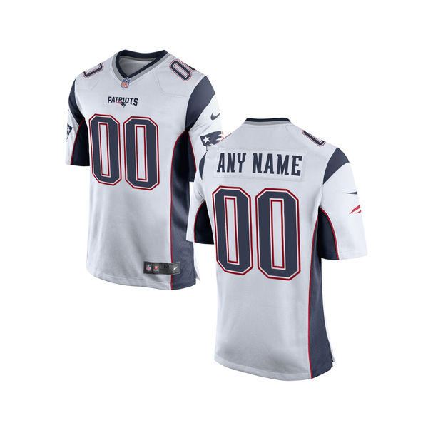 Nike New England Patriots White Youth Custom Game Jersey Nike New England Patriots White Youth Custom Game Jersey