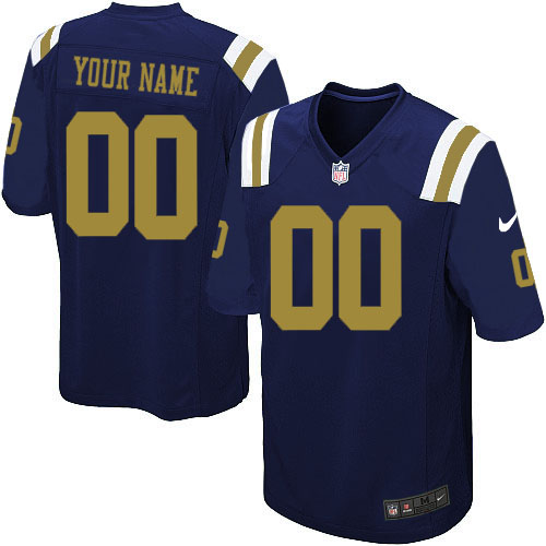 Nike New York Jets Customized Game Blue Jerseys Nike New York Jets Customized Game Blue Jerseys
