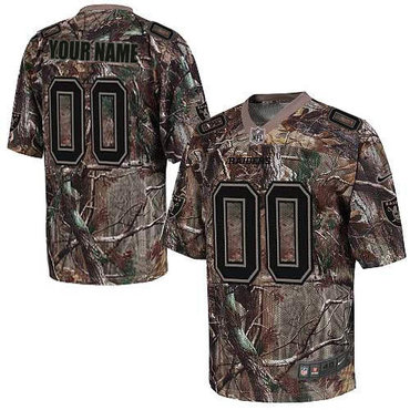 Nike Oakland Raiders Customized Elite Camo Jerseys