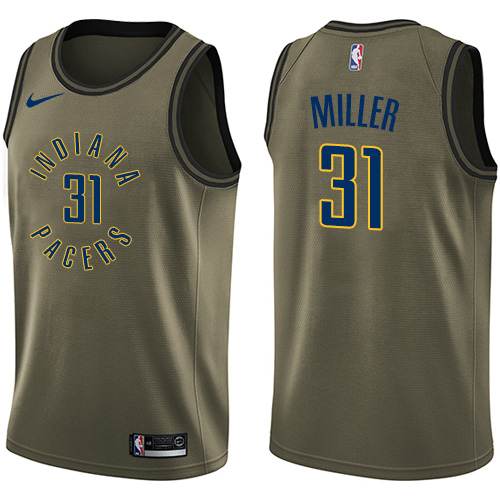 Nike Pacers #31 Reggie Miller Green Salute to Service NBA Swingman Jersey Nike Pacers #31 Reggie Miller Green Salute to Service NBA Swingman Jersey