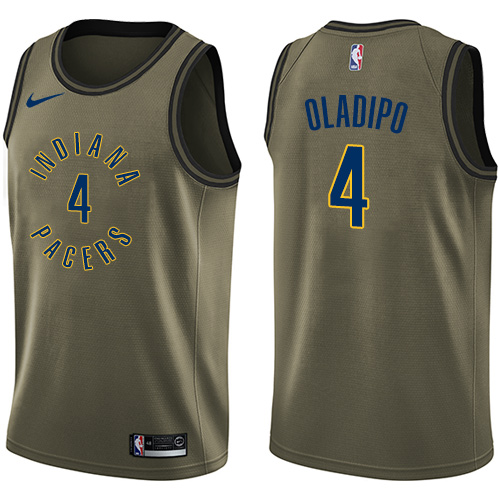Nike Pacers #4 Victor Oladipo Green Salute to Service NBA Swingman Jersey Nike Pacers #4 Victor Oladipo Green Salute to Service NBA Swingman Jersey