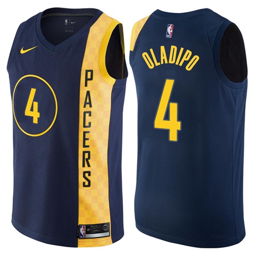 Nike Pacers #4 Victor Oladipo Navy Blue NBA Swingman City Edition Jersey Nike Pacers #4 Victor Oladipo Navy Blue NBA Swingman City Edition Jersey