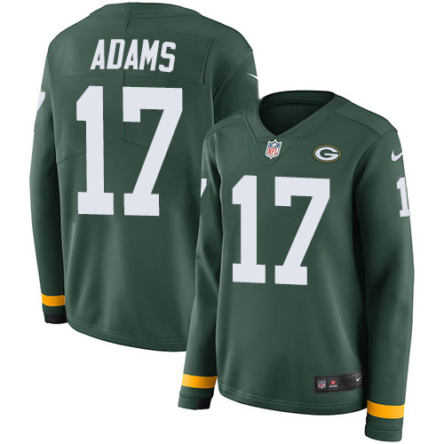 Nike Packers #17 Davante Adams Green Team Color Women's Stitched