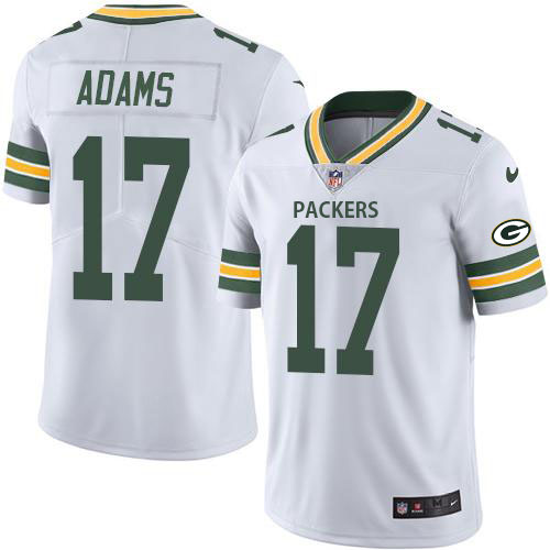 Nike Packers #17 Davante Adams White Men's Customized Stitched NFL Vapor Untouchable Limited Jersey