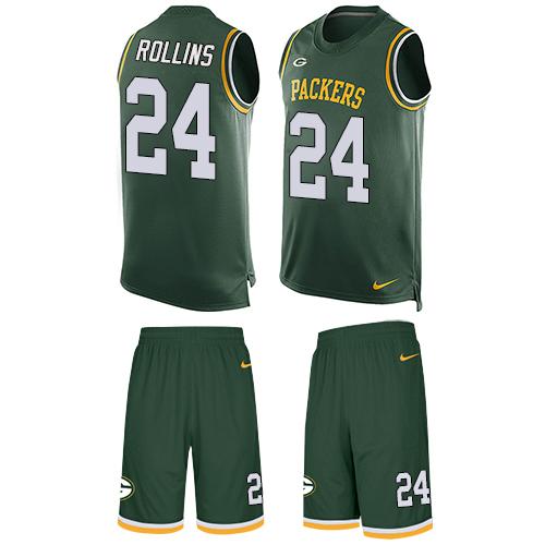 Nike Packers #24 Quinten Rollins Green Team Color Men's Stitched NFL Limited Tank Top Suit Jersey Nike Packers #24 Quinten Rollins Green Team Color Men's Stitched NFL Limited Tank Top Suit Jersey