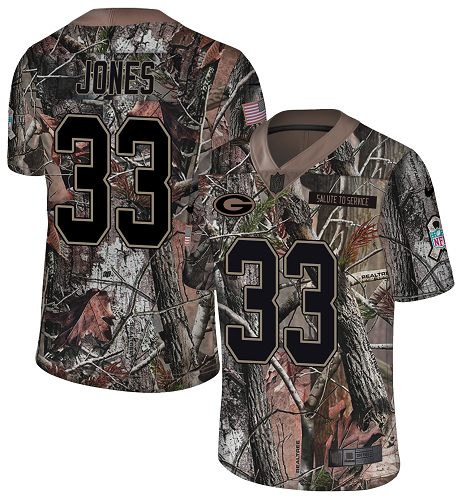 Nike Packers #33 Aaron Jones Camo Men's Stitched NFL Limited Rush Realtree Jersey Nike Packers #33 Aaron Jones Camo Men's Stitched NFL Limited Rush Realtree Jersey