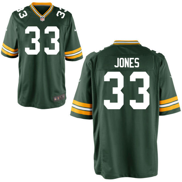 Nike Packers #33 Aaron Jones Green Home Men's Game NFL Jersey