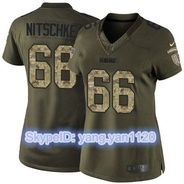 Nike Packers #66 Ray Nitschke Green Women's Stitched NFL Limited Salute to Service Jersey Nike Packers #66 Ray Nitschke Green Women's Stitched NFL Limited Salute to Service Jersey