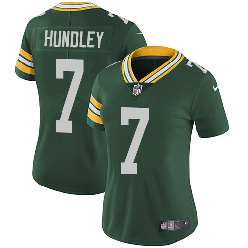 Nike Packers #7 Brett Hundley Green Women's Team Color Vapor Untouchable Elite Player NFL Jersey