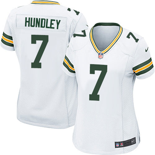 Nike Packers #7 Brett Hundley Women's Game White NFL Jersey