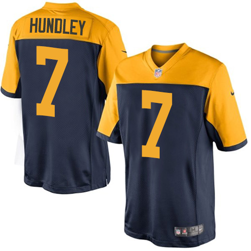 Nike Packers #7 Brett Hundley Youth Limited Navy Blue Alternate NFL Jersey