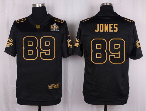 Nike Packers #89 James Jones Black Men's Stitched NFL Elite Pro Line Gold Collection Jersey Nike Packers #89 James Jones Black Men's Stitched NFL Elite Pro Line Gold Collection Jersey
