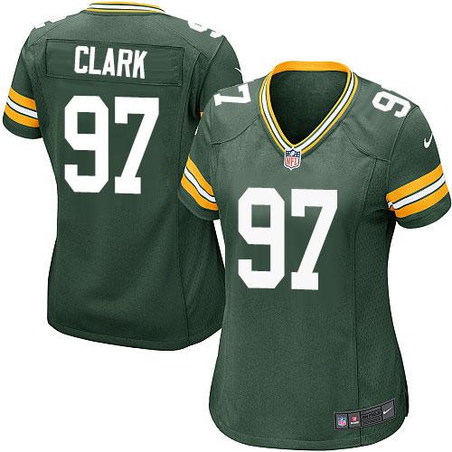 Nike Packers #97 Kenny Clark Green Team Color Women's Stitched NFL Elite Jersey Nike Packers #97 Kenny Clark Green Team Color Women's Stitched NFL Elite Jersey