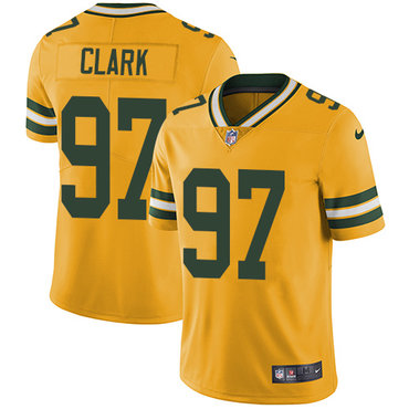 Nike Packers #97 Kenny Clark Yellow Men's Stitched NFL Limited Rush Jersey Nike Packers #97 Kenny Clark Yellow Men's Stitched NFL Limited Rush Jersey