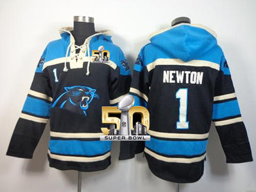 Nike Panthers #1 Cam Newton Black Super Bowl 50 Sawyer Hooded Sweatshirt NFL Hoodie Nike Panthers #1 Cam Newton Black Super Bowl 50 Sawyer Hooded Sweatshirt NFL Hoodie