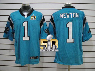 Nike Panthers #1 Cam Newton Blue Alternate Super Bowl 50 Men's Stitched NFL Elite Jersey Nike Panthers #1 Cam Newton Blue Alternate Super Bowl 50 Men's Stitched NFL Elite Jersey